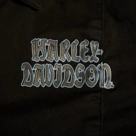 Harley Davidson‎ Zip Shirt Womens Large Motorcycle Black - Picture 6 of 8